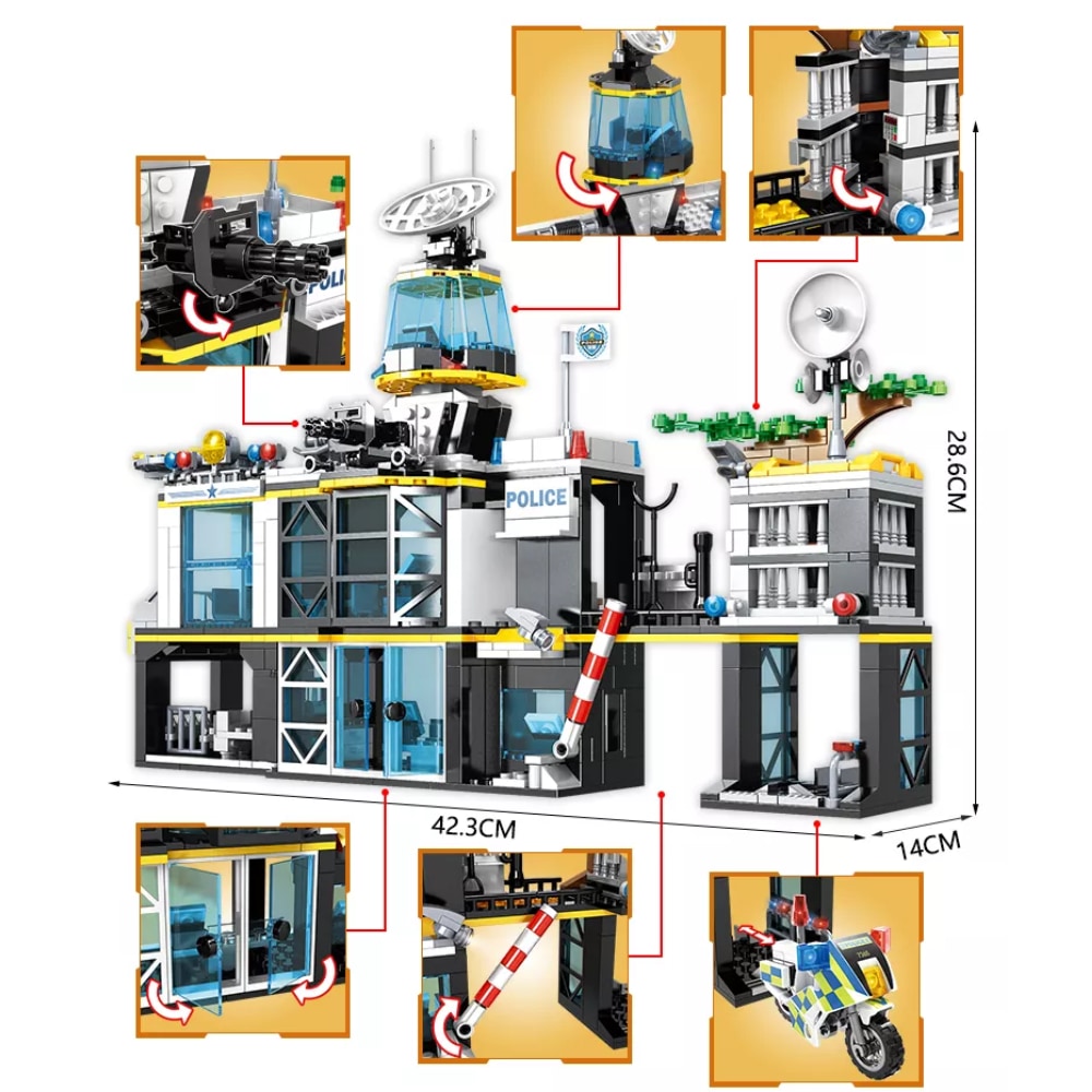 POLITIE Team bouwstenenset 1261 stuks