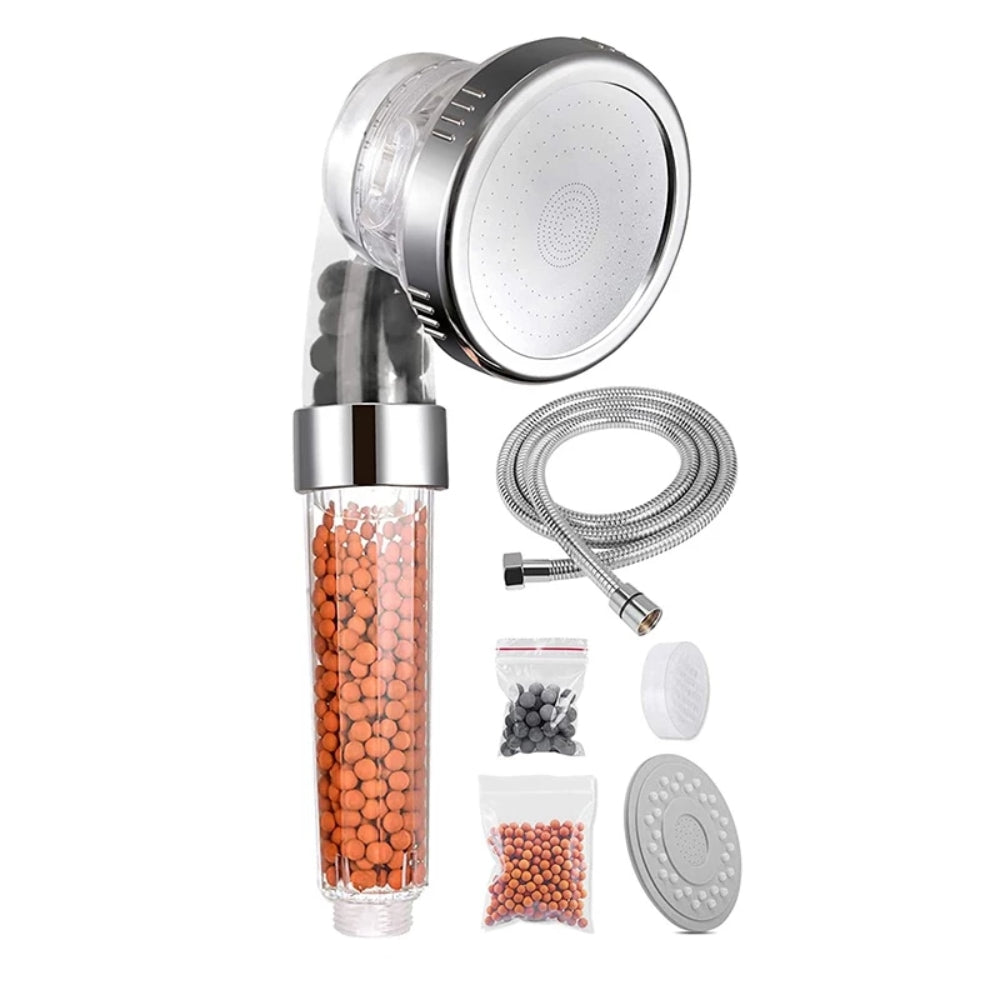 Douchekraan met hoge druk, 3 bedieningsmodi en filter tegen onzuiverheden.