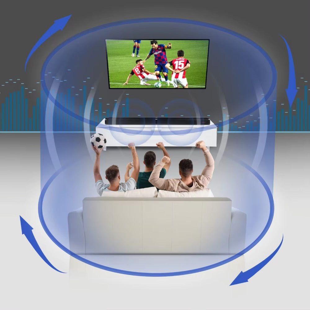 Soundbar met bluetooth en draadloze subwoofer