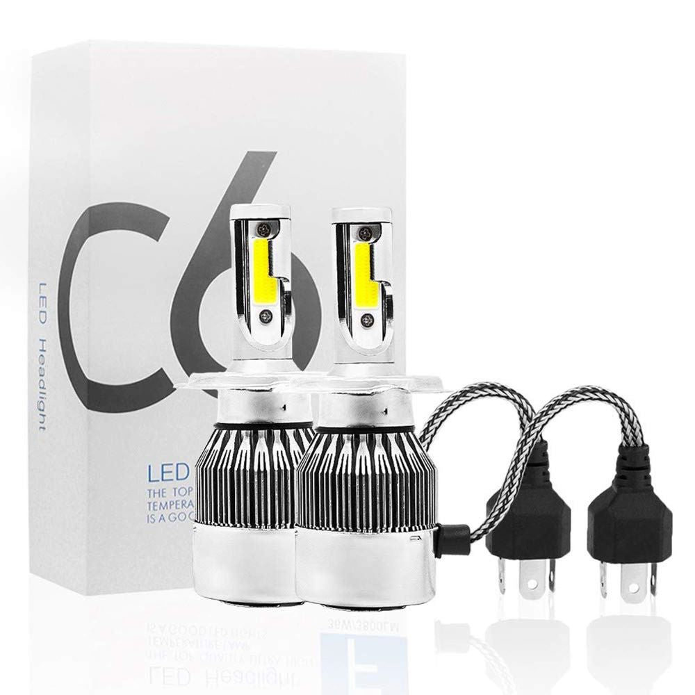 Led autokoplamp C6 met ventilator, avio-aluminium