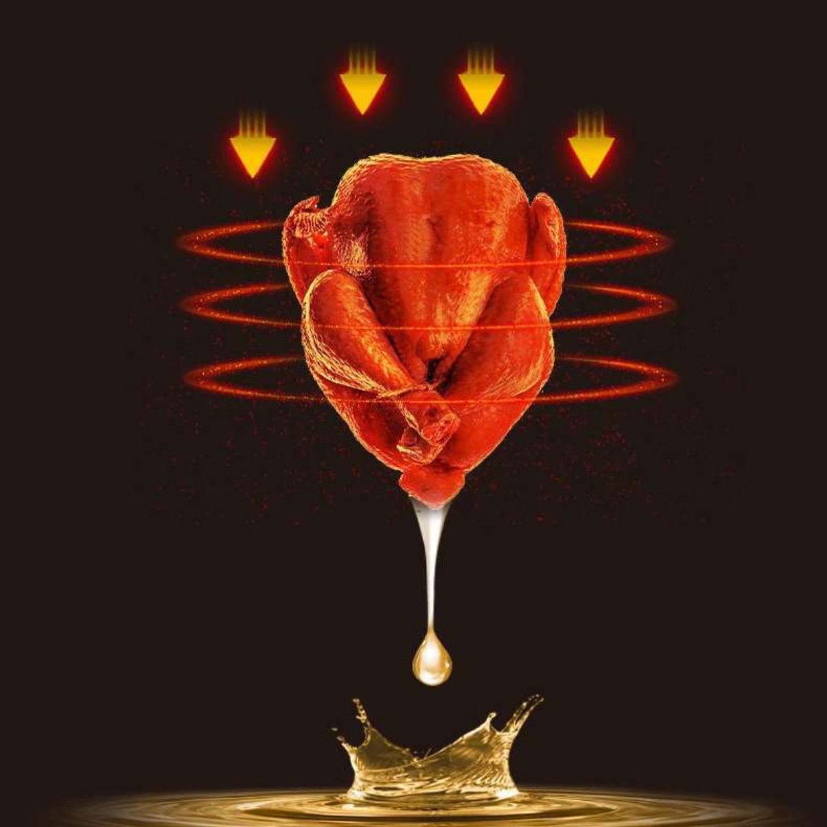 Lucht frituur capaciteit 4,5L