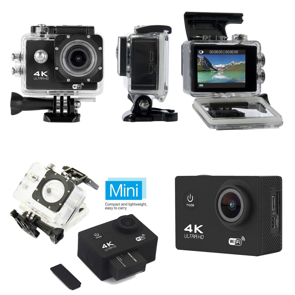 4K Ultra HD actiecamera, waterbestendig, wifi
