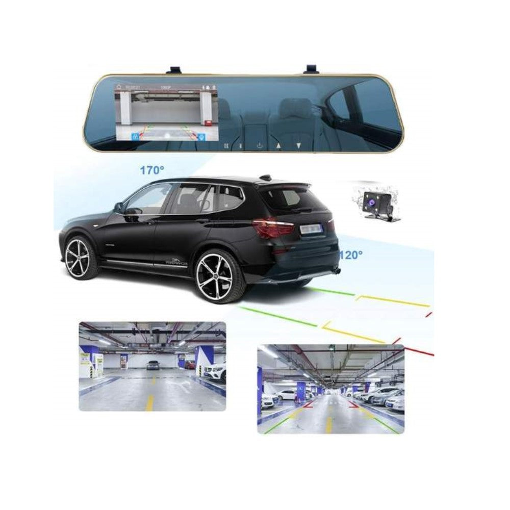Auto camera achteruitkijkspiegel met 4.3 inch LCD-scherm en recorder