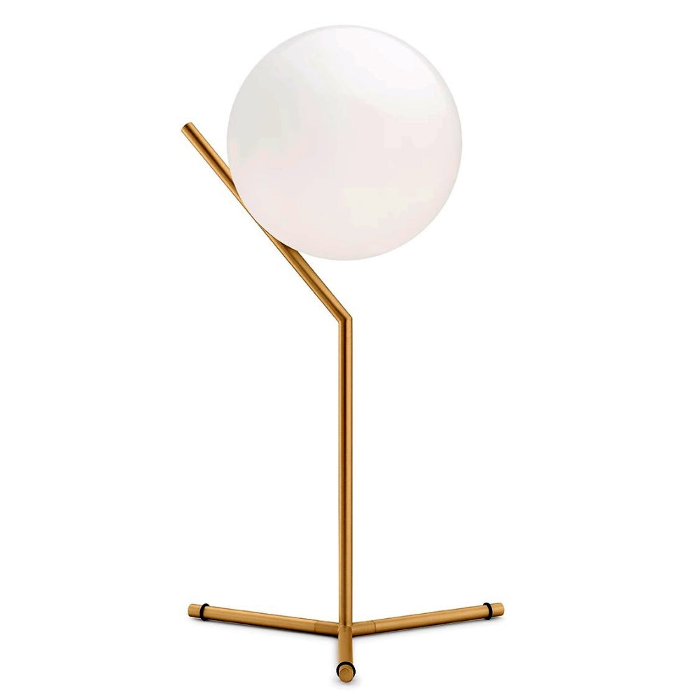 Design tafellamp Alaris, glas, metaal