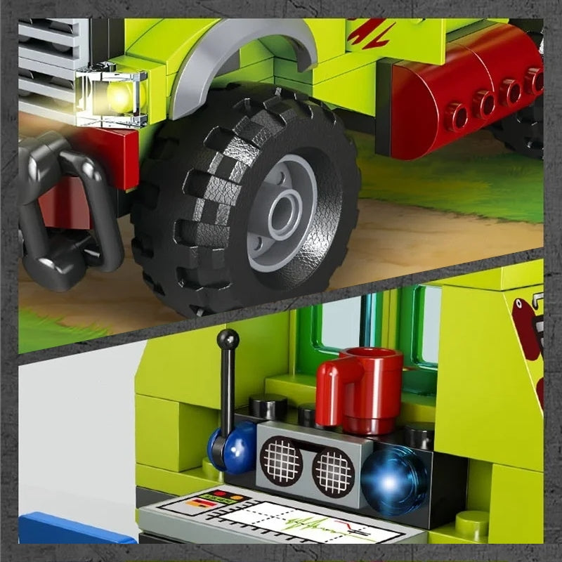 Dinosaur World bouwstenen set 528 stuks