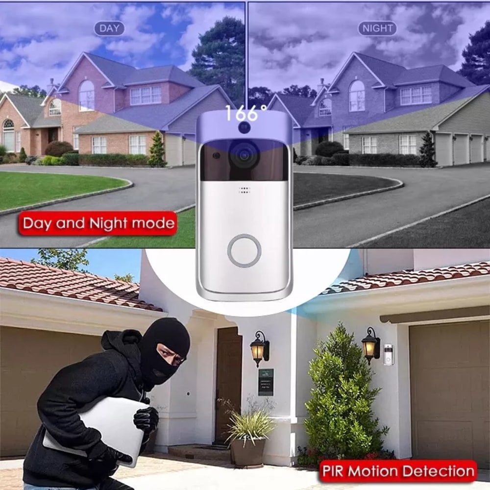 Smart wifi deurbel met camera