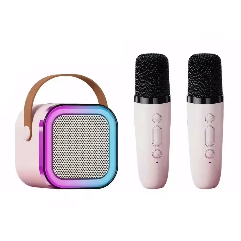 Karaokeset voor kinderen, luidspreker + 2 x microfoon