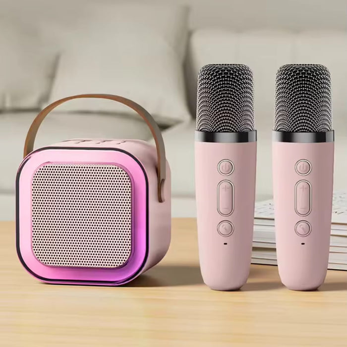 Karaokeset voor kinderen, luidspreker + 2 x microfoon