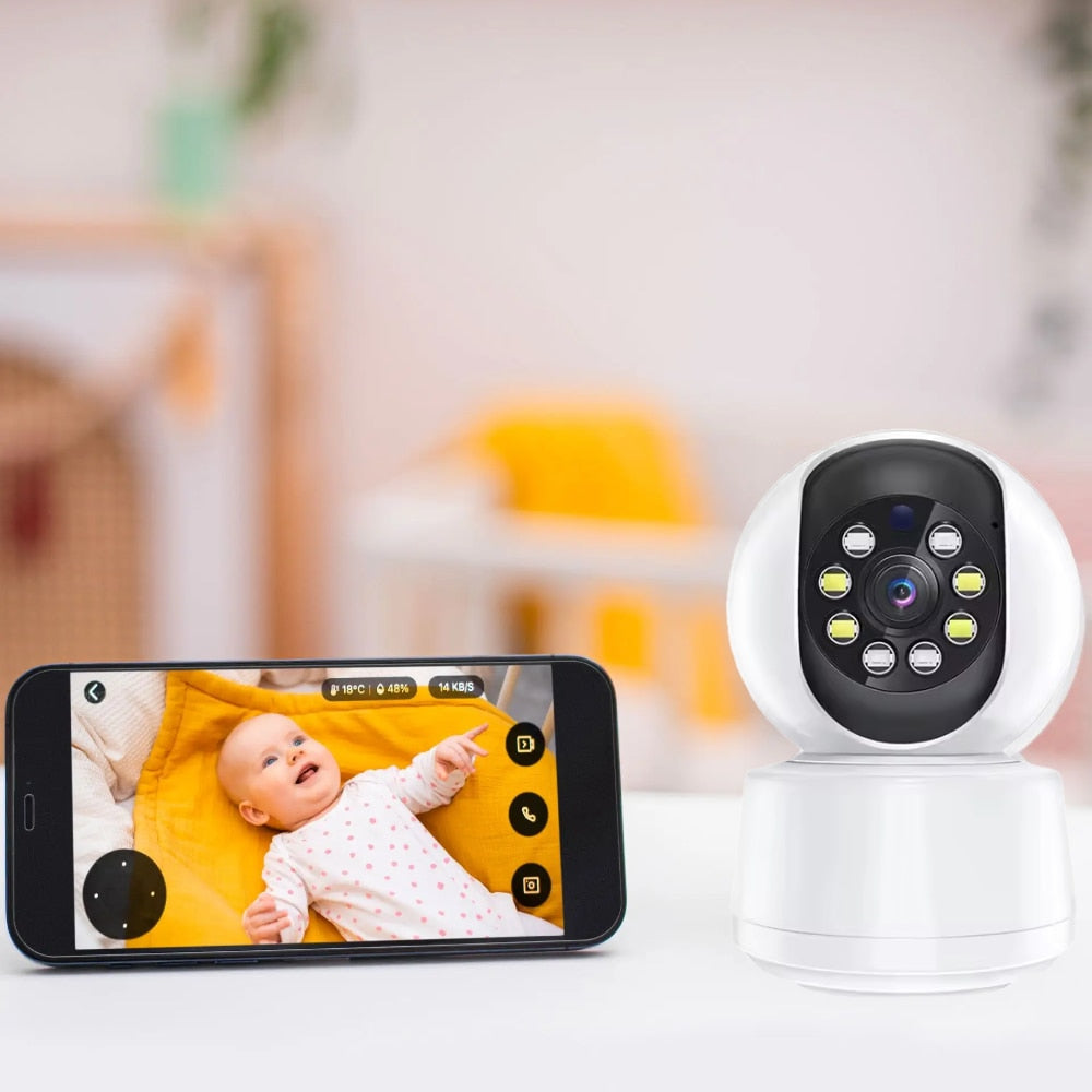 Draadloze smart babyfoon met nachtzicht en tweewegaudio