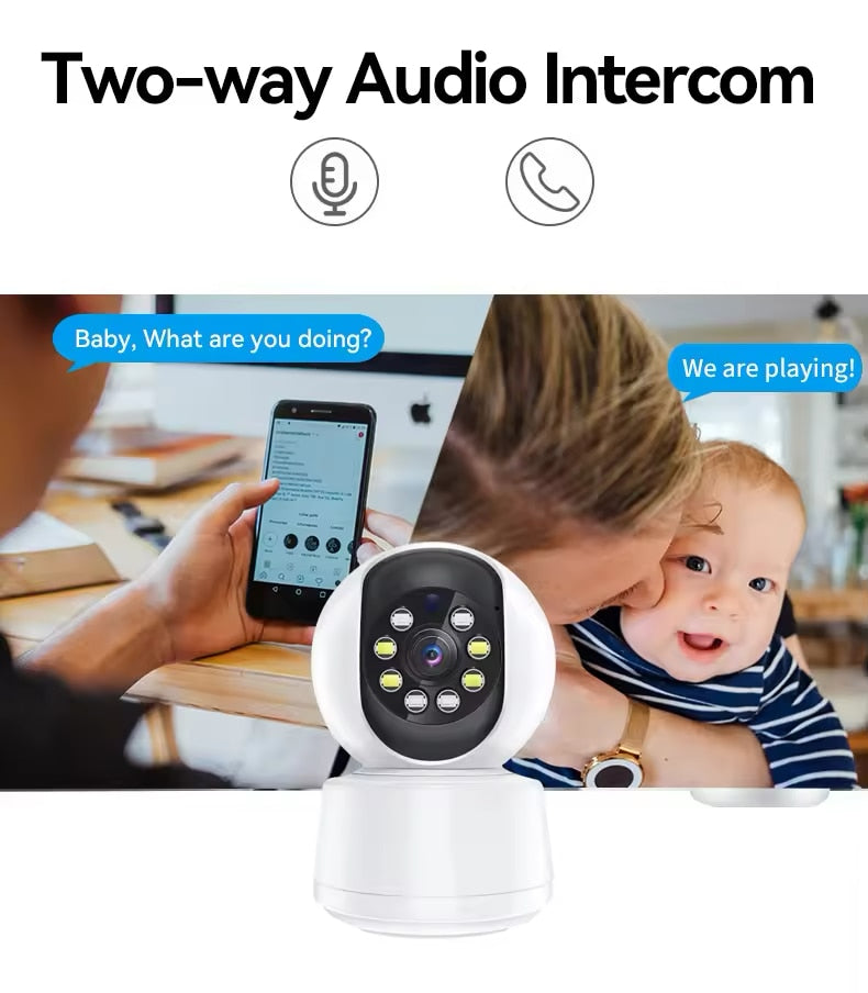 Draadloze smart babyfoon met nachtzicht en tweewegaudio