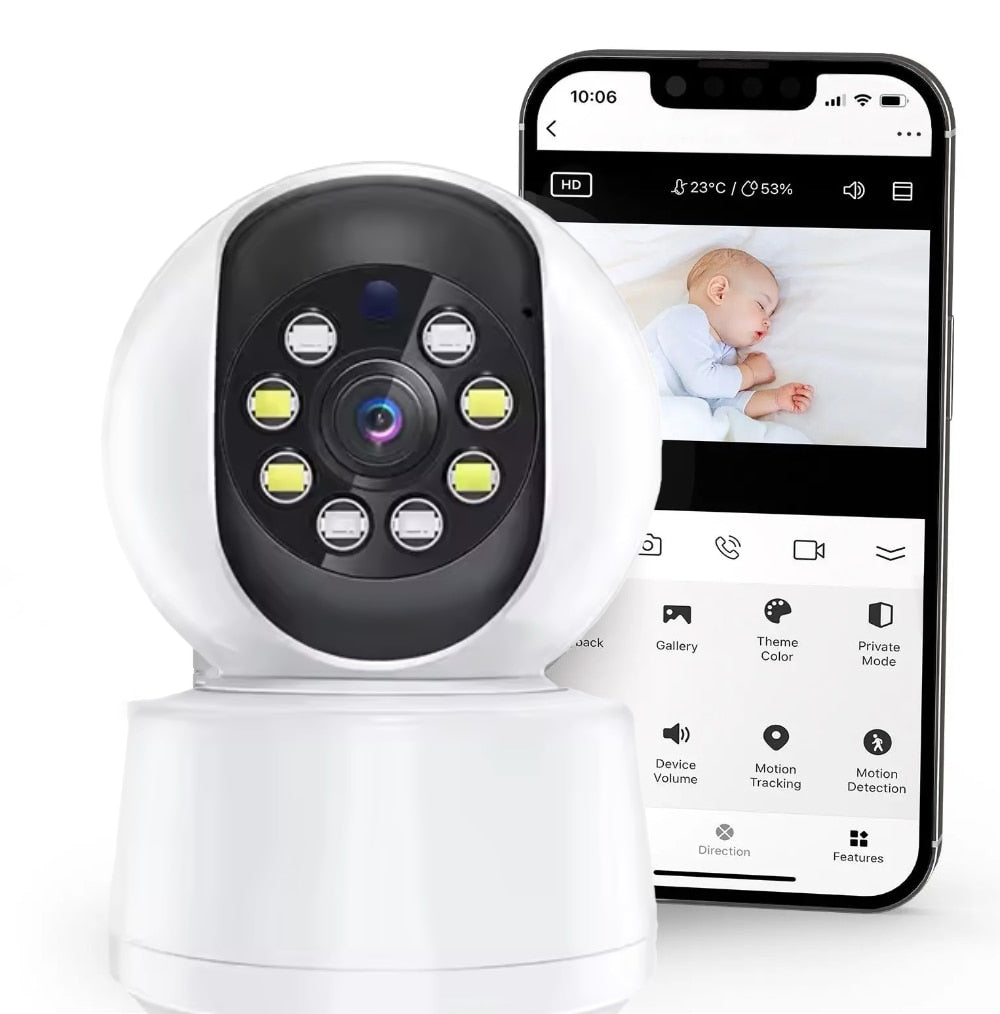 Draadloze smart babyfoon met nachtzicht en tweewegaudio