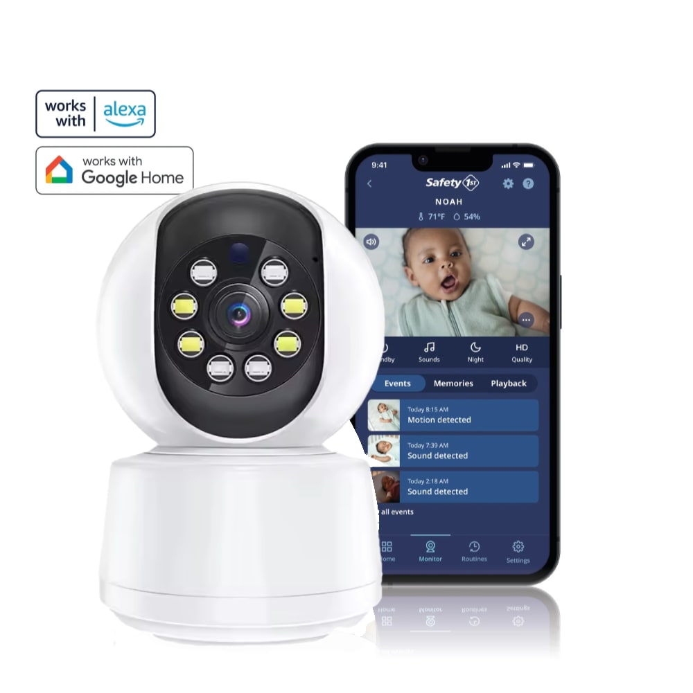 Draadloze smart babyfoon met nachtzicht en tweewegaudio