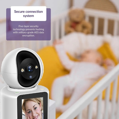 Slimme draadloze babyfoon met nachtzicht en tweerichtings video- en audiocommunicatie
