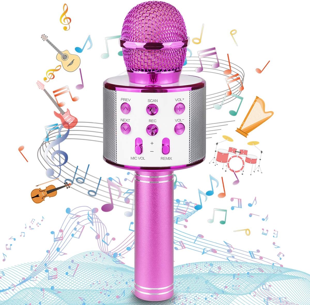 Bluetooth karaoke microfoon