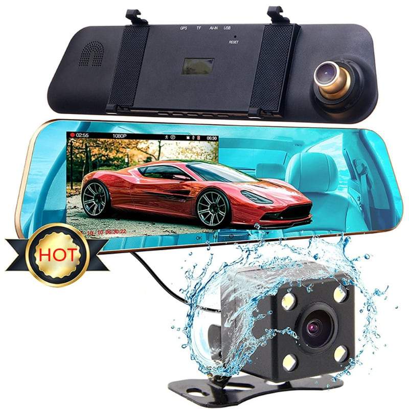 Auto camera achteruitkijkspiegel met 4.3 inch LCD-scherm en recorder